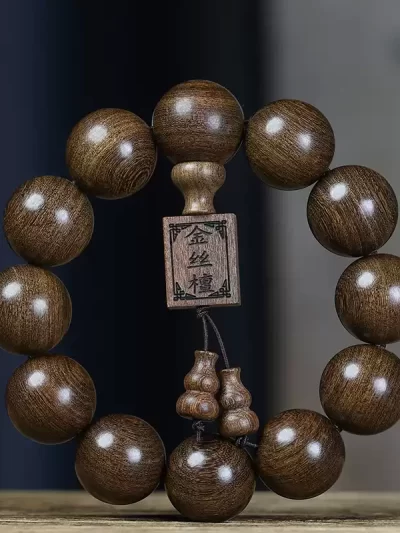 金丝檀佛珠手串